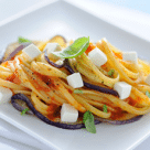 linguine-aubergines linguine aubergines