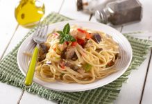 linguine aubergines